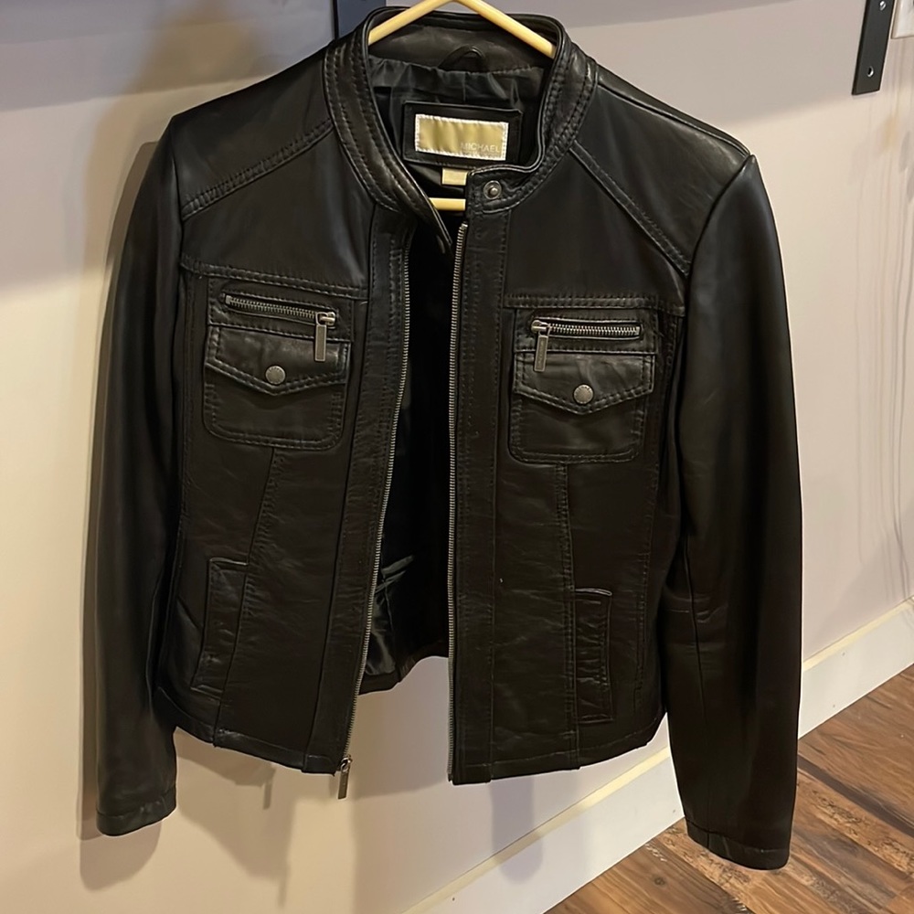 Michael Kors genuine leather jacket. Beautiful!!